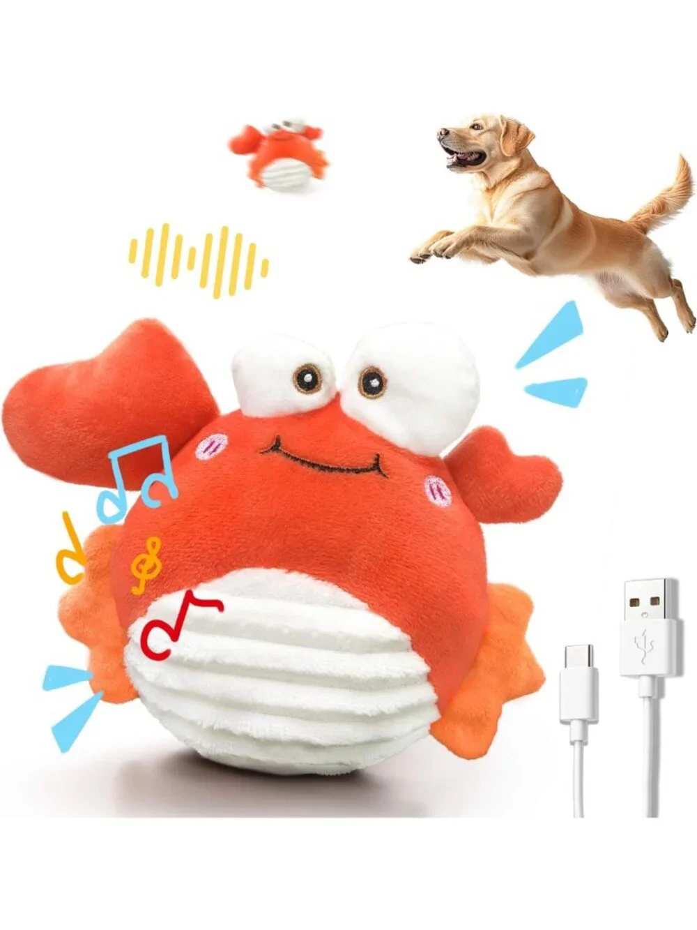 Engaging Interactive Crab Dog Toy for Endless Fun and Mental Stimulation